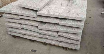 天津芝麻白蘑菇石，自然面