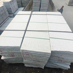 天津芝麻白毛板，石材毛板