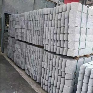 天津芝麻白树围石 树池